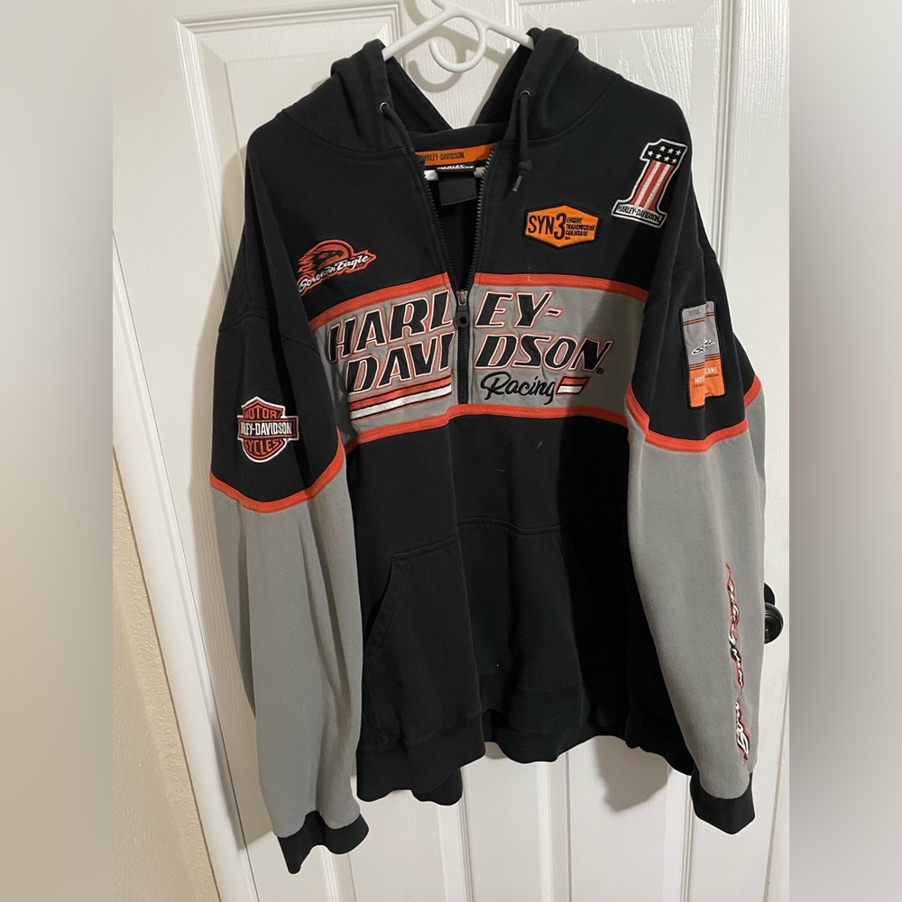 Harley D Screaming Eagle 1/4 Zip Sweatshirt 2XL